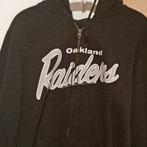Oakland raiders zip up hoodie
